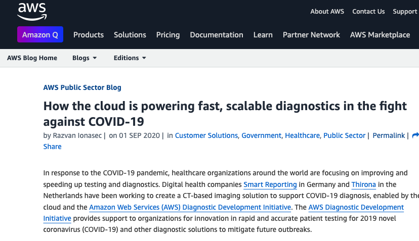 How the cloud is powering fast, scalable diagnostics in the fight against COVID-19